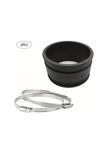 Lumaworld 3 Adet Plastik Toz Toplama Hortumu Paslanmaz Kelepçeli Bağlantı Adaptörü