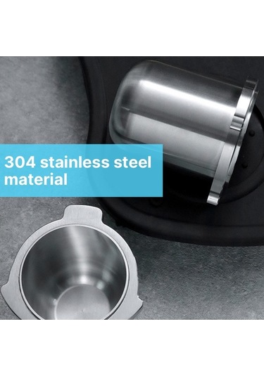 Fortunelane 304 Paslanmaz Çelik Kahve Tozu Toplayıcı, Breville 8 Serisi İçin, 54mm, Bağımsız Toz Verme, İkili Kulaklı Tasarım Pro Diğer