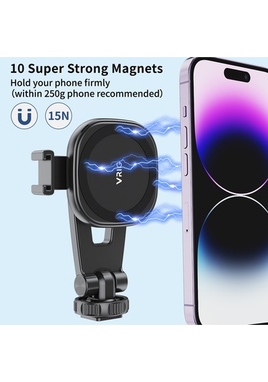 Vrig Vrig Mg-03 Taşınabilir Manyetik Telefon Montajı Telefon Siyah