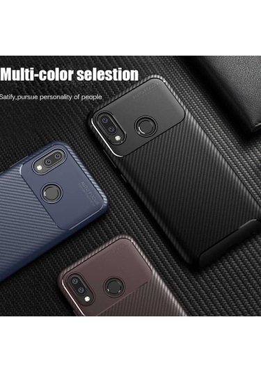 Huawei P20 Lite Kilif Karbon Silikon Case 389460410