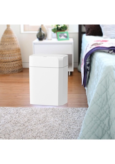 Homyl Akıllı Atık Kutusu Taşınabilir Restoran Büyük 16l Beyaz