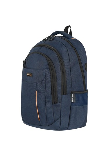 Unisex Okul Sırt Çantası Lise-ortaokul Sırt Çantası 47 30 Cm Kalın Su İtici Kumaş Lacivert