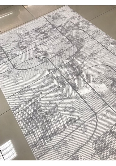 Merinos Halı Ritim 73339 095 Serisi Salon Oturma Yatak Odası Halısı Gri