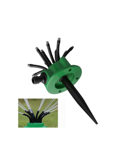 Reedark Bahçe Sulama Aleti: 12 Esnek Başlı 360 Derece Oto Sulama Sprinkler, 336 Ft² Kaplama, Çift Paket 2 Adet