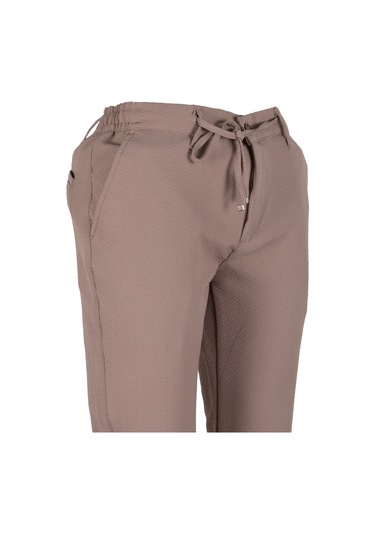 Erkek Jogger Pantolon Bel Bağcıklı Regular Rar01345 Bej