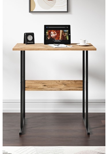 Ceramical Mse2 Ofis Bilgisayar Çalışma Masası Çam 44 x 72 x 73 CM Çam