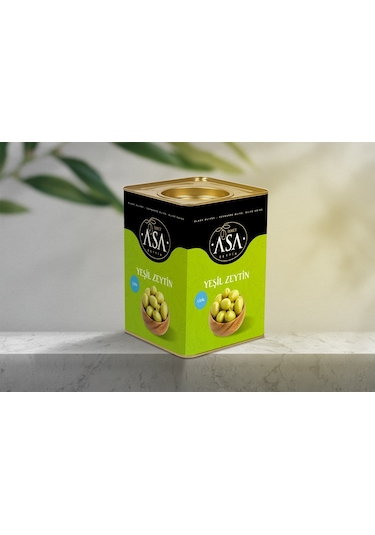 Asa Teneke Çizik Yeşil Zeytin 10 KG