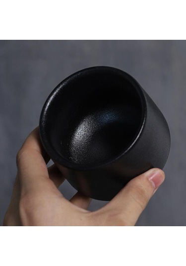 Suntek Çömlekçilik Çin Çay Bardağı İşgal Siyah-bir Siyah Bir