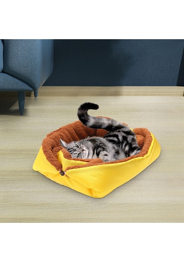 Suntek Pet Yatak Kedi Battaniyesi Uyku Pedi Yumuşak Yavru