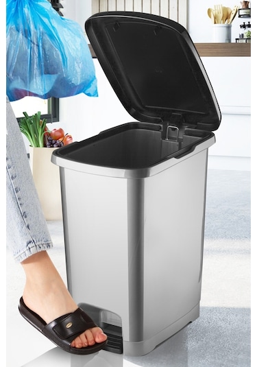 Nandy Home 25 Lt Eco Slim Pedallı Çöp Kovası Antrasit