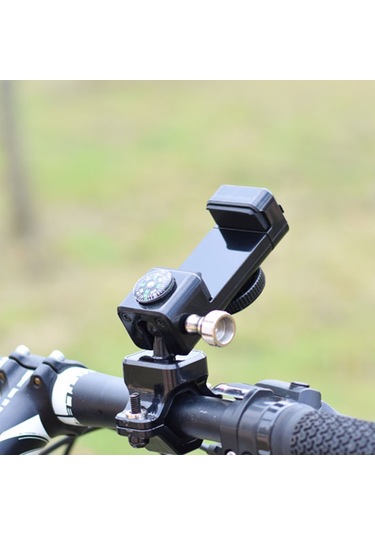 Cbtx Q003 Bisiklet Kilitli 360° Dönen Cep Telefonu Tutucu Siyah