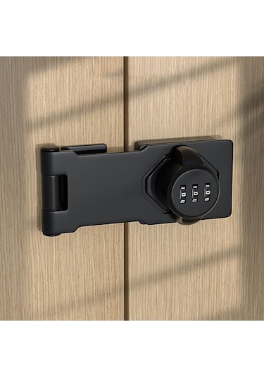 Besthome1 Suntek Dolap Kapı Kilidi - Ev Şifre Pet Üç-delikli Siyah