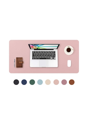 Masa Pedi Büyük 90 X 30 Cm Dobaojıa Genişletilmiş Mouse Pad Büyük Mouse Pad Xl Masa Blotter Yazma Pedi Taşınabilir Bilgisayar/ofis/ev İçin Pu Deri Yan Su