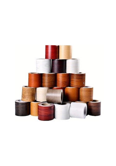 Elmpaly 01 Ahşap Desenli Kendinden Yapışkanlı Çıkarılabilir Mobilya Yenileme Şeridi Duvar Masa Kapı