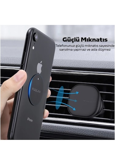 Kuulaa Magnetic-Mıknatıslı Telefon Tutucular Için Metal Plaka Set (543010802)