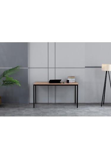 Arpelia Çalışma Masası 140x80x75 Cm Siyah Atlantik Çam Siyah - Atlantik Çam