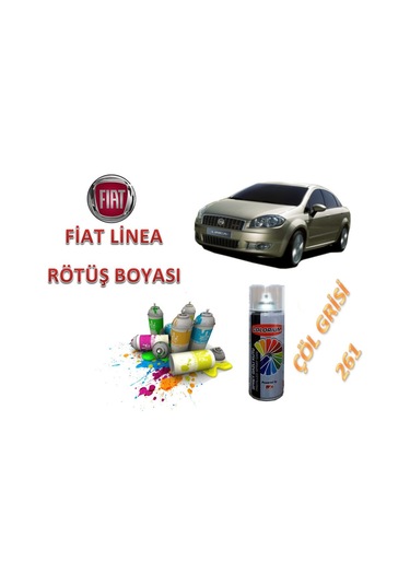 Fiat Linea Çöl Grisi 261 Kodlu Rötuş Boyası Sprey Kutu 400 Ml (357909104)