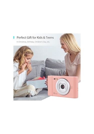 1080p Dijital Kamera Video 50mp Fotoğraf Çift Lens 2.4 İnç Ekran 8x Zoom