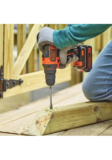 Black+Decker BDCHD18KB-QW 18V 1.5 Ah Li-Ion Çift Akülü 2 Vitesli Şarjlı Darbeli Matkap Vidalama