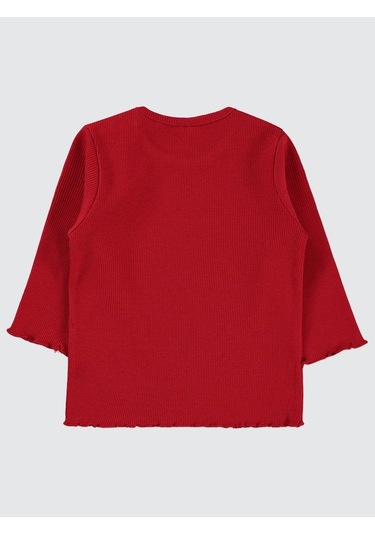 Civil Baby Kol Ucu Detaylı 6-18 Ay Sweatshirt - Kırmızı