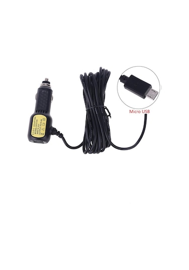 Micro Usb Kablolu Şarj Cihazı 2 Port Usb Micro Usb Çakmak Şarj Aleti