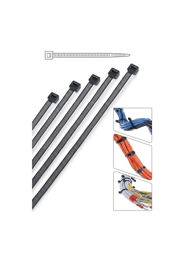 Kablo Bağı Cırt Kelepçe 3.6 X 370 Mm 100 Adet - N11.862
