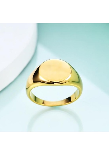 Retro Yüzük Saf Renk Cilalı Titanyum Çelik Yuvarlak Yüzey Basit Stil Çok Siyah