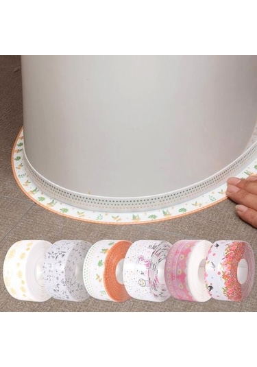 Banyo Su Geçirmez Dikişler Kendinden Yapışkanlı Büyük Yapışkanlık Sızdırmazlık Bandı Banyo Küveti Sızdırmazlık Şeridi Mutfak D