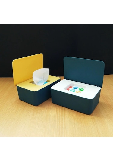 Beyaz Kedi-ıslak Mendil Kutusu Masaüstü Mühür Bebek Mendilleri Kağıt Saklama Kutusu Ev Plastik Toz Geçirmez Kapaklı Mendil Kutusu Ev Ofis Dekor İçin