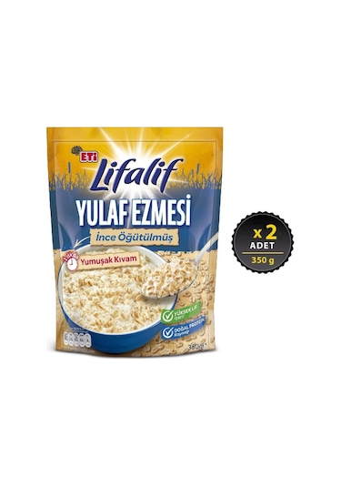 Eti Lifalif İnce Öğütülmüş Yulaf Ezmesi 2 x 350 G