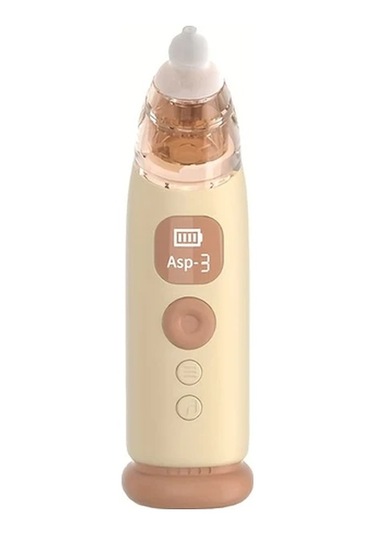 Xuweiwei Portable Electric Baby Nasal Cleaner Khaki Yumuşak Işık 3 Emme Seviyesi Ev Kullanımı