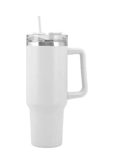 Meadow 304 Paslanmaz Çelik Araba Termosu 40 Oz - Isı Ve Soğuk Koruma Parlak Beyaz 1 L Parlak Beyaz