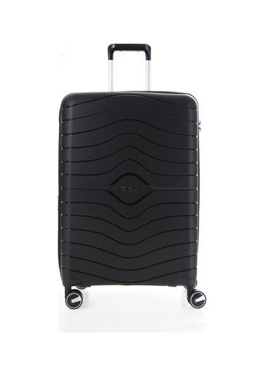 Ççs 5242 Polipropilen Körüklü Orta Boy Valiz-siyah Siyah
