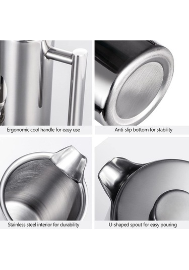 Wondernest Tignapoo Press Makinesi Lichen Kahve 350ml/800ml/french Press Yg