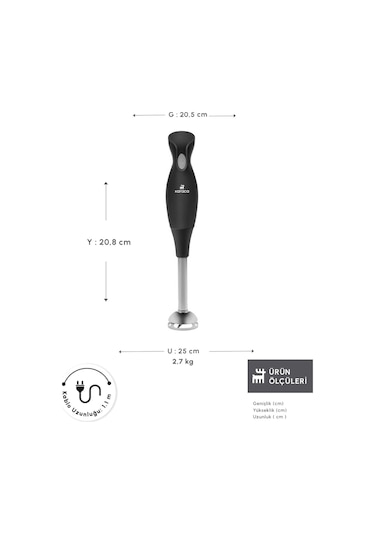 Karaca Profoodmix 1000 W 3'lü Blender Set