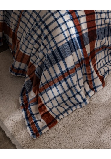 Fravonne Çift Kişilik Welsoft Baskılı Battaniye - Lacivert 8684427292068 Çok Renkli