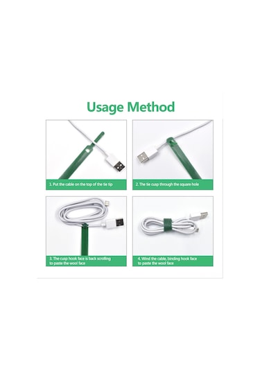 Skycity Nylon İki Yönlü Otomatik Yapışkan Kablolu İzole Edici Bağlama Bandı, Rastgele Renk, 100 Adet 5.71x0.43 İnç