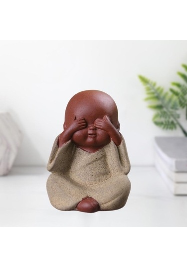 Pazly Zanaat Suntek Seçenek-4 Mini Masa Heykeli Dekoru Çay Buda Wq