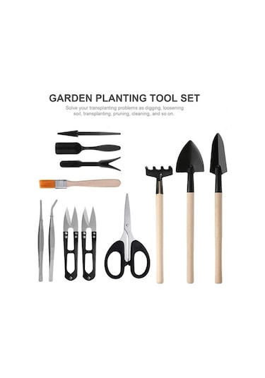 Maoyaya Sukulentler Seti Peri Nakil Minyatür Mini Kazma Kaktüs El Dikim Dikim Dikim Bonsai Bahçesi Bahçecilik Bahçe Ayıklama Aletleri Alet Adet 13 Bw