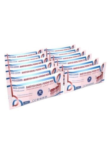 Med-cover Bariyer Kremli Perine Temizleme Pedi 50'li 12 Adet
