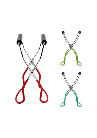 Pazly Paslanmaz Çelik Konserve Kavanozu Kaldırıcı Pense, Mutfak Ve Restoran İçin Güvenli Tutma Sapı - Yeşil Diğer