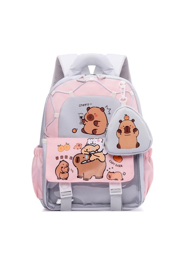 Hafif Rahat Çocuk Sırt Çantası Yeni Büyük Kapasiteli Karikatür Sevimli Kız Sırt Çantası Oxford Bez Okul Çantası Yeşil - Yeşil