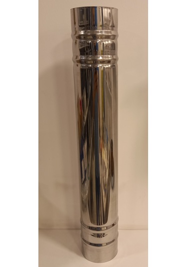 Renuzu Soba Borusu Çap 13 Cm Derinlik 90 Cm Paslanmaz Krom Çelik 430