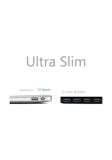4 Port Usb 3.0 Çoklayıcı Slim Hub
