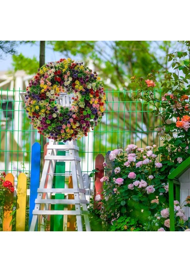 Suntek Ön Kapı Çiftlik Evi Çelenk Için İlkbahar Yaz