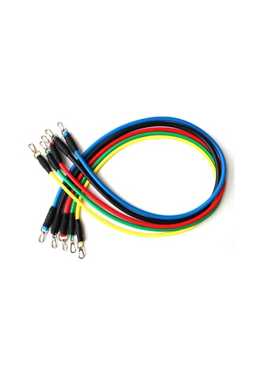 Hombey 11 Parça Tpe Egzersiz Direnc Bandı Seti - Kas Geliştirme, Yoga Ve Güç Antrenmanı İçin Çok Fonksiyonlu Egzersiz Aleti