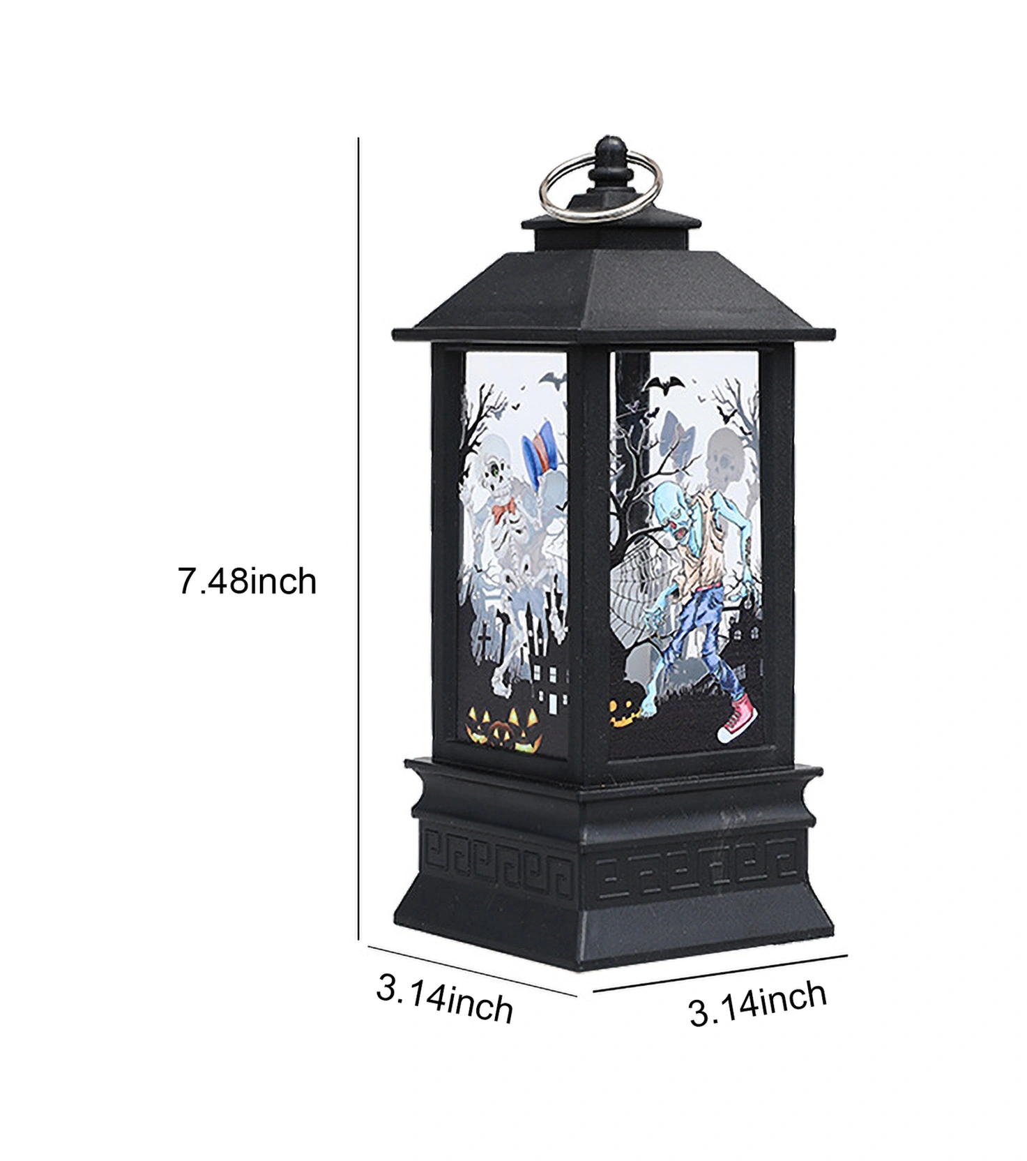 Youmex Halloween Korkunç Desenli Led Feneri, Batarya İle Çalışır, Ev Bahçe Dekorasyonu, Spooky Atmosfer Oluşturur Diğer