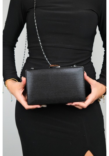 Luvishoes Toronto Siyah Sıvama Kadın Abiye Çanta Çok Renkli