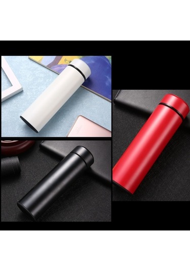 Pazly Paslanmaz Çelik Vakumlu Termos 500ml - 10 Saat Sıcak Tutar, Ofis & Araç İçin