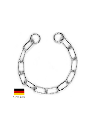 Köpek Boyun Tasması Uzun Halkalı Boğma Tasma 72 Cm Gri